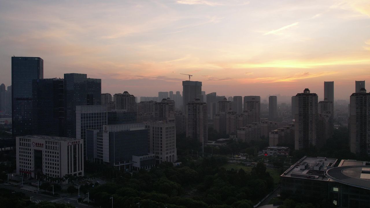 佛山清晨日出航拍 3