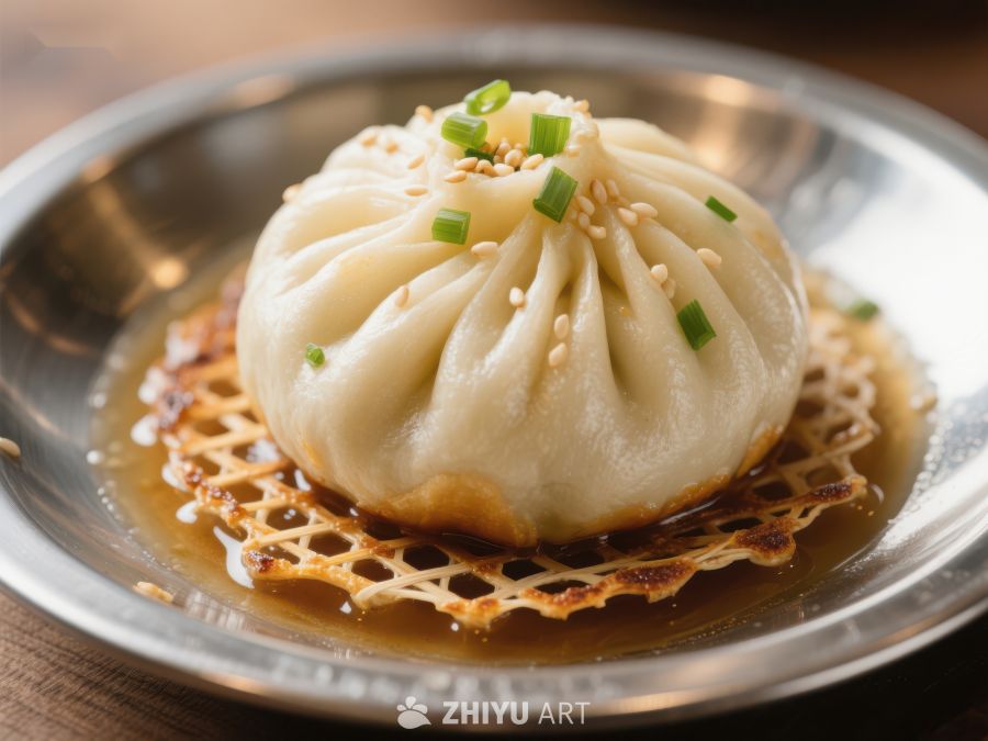 精致小笼包，搭配脆底煎制 414