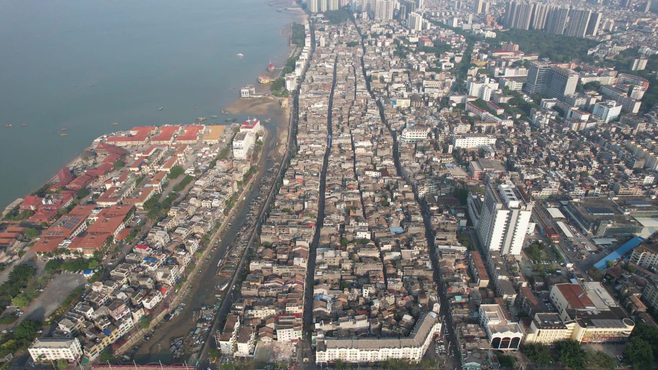 广西北海城市风光旅游景区航拍 