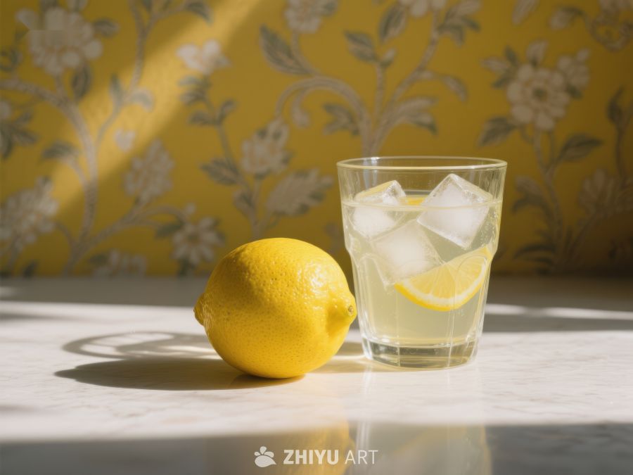 柠檬与冰块饮品静物图 270
