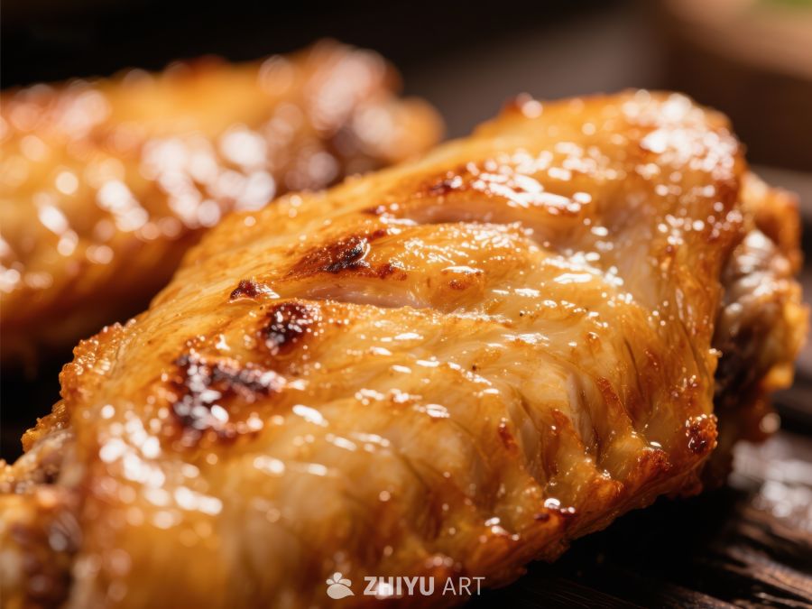 金黄酥脆的烤鸡翅 262