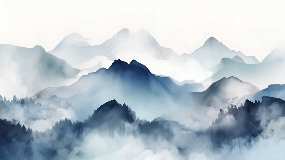 山水画每一幅都是艺术