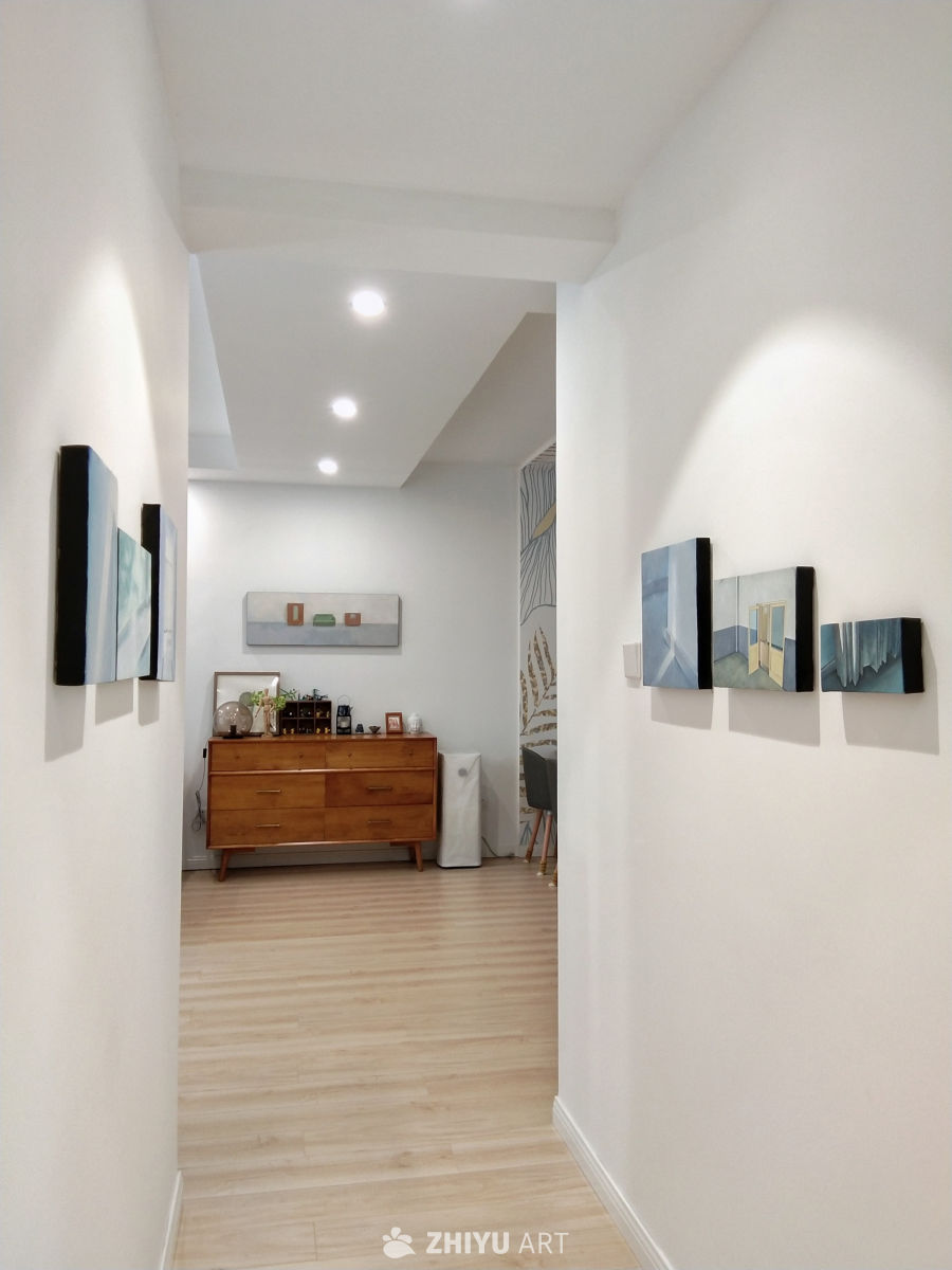 现代简约走廊艺术展示