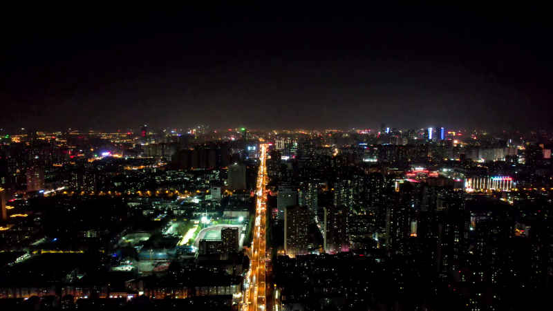 安徽合肥城市风光航拍图 