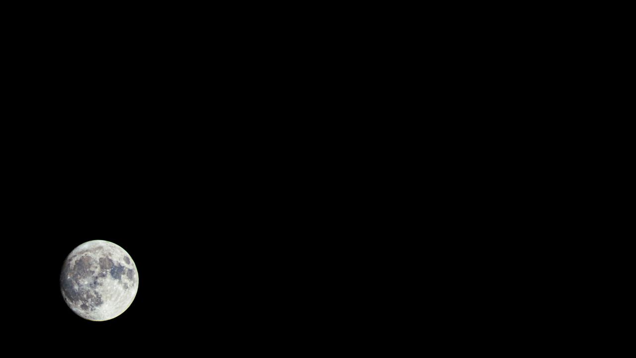 深夜玩天空月亮月球皎洁明月中秋满月 2
