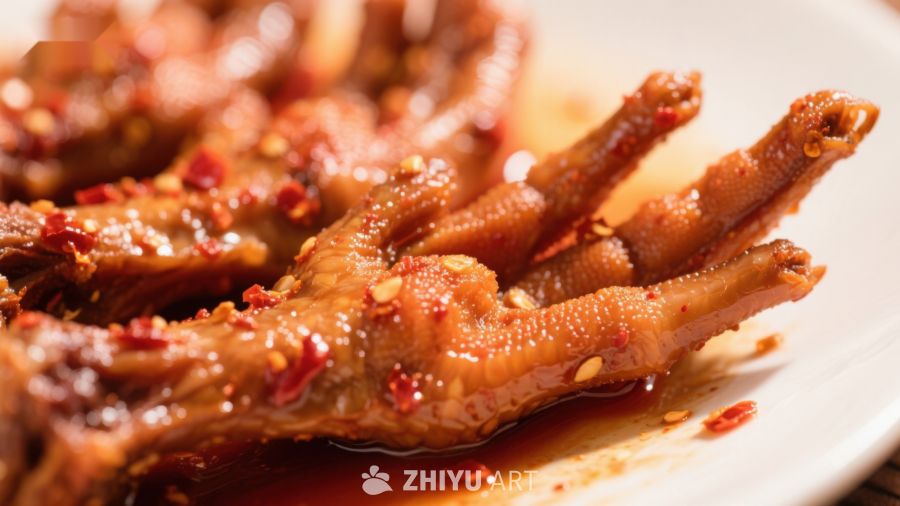 香辣鸡爪，美味诱人