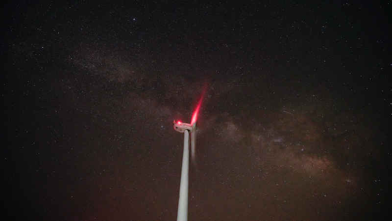 星空 银河 银心 风车
