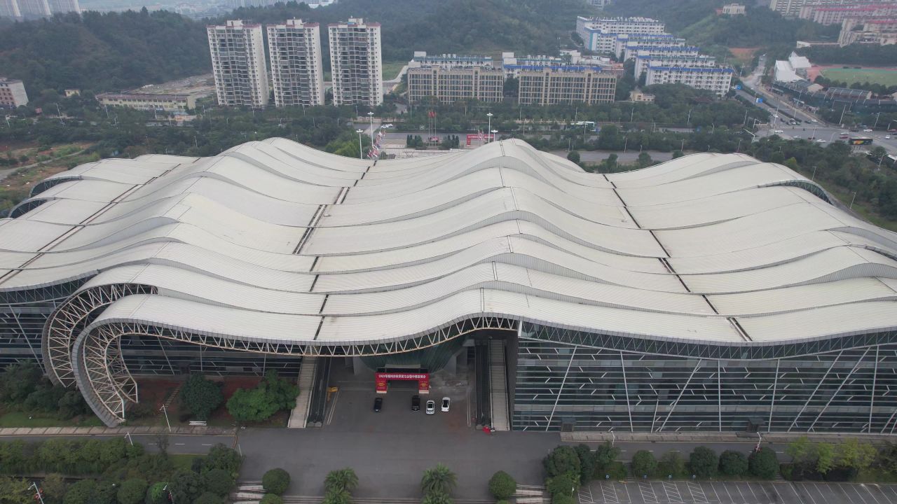 湖南郴州会展中心航拍