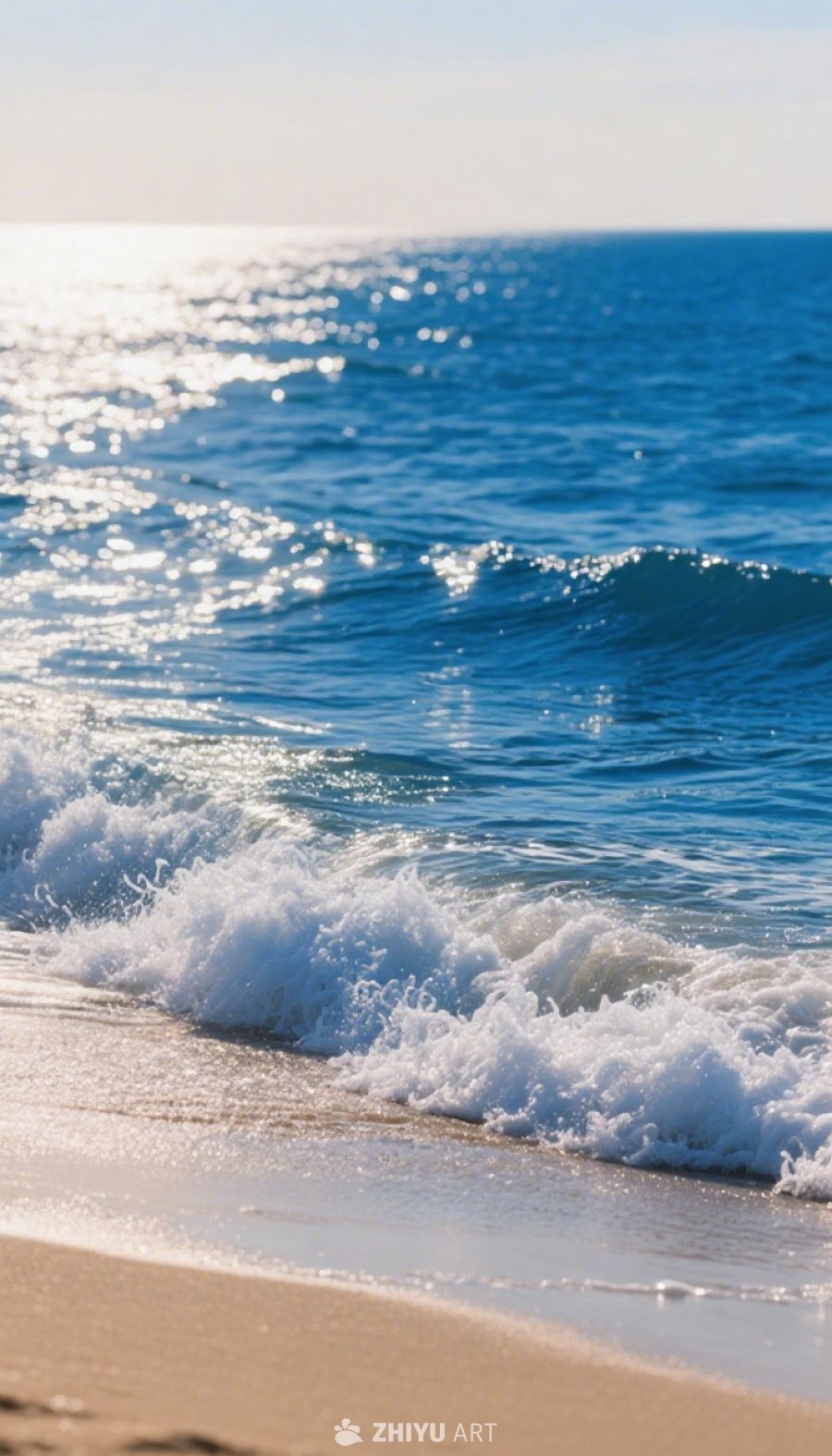 海滨暖阳：沙滩与海浪的乐章 4