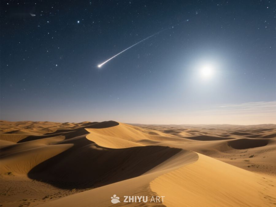 沙漠夜空流星划过 96