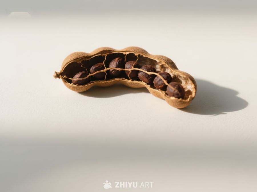 打开的花生壳展示饱满花生仁 100