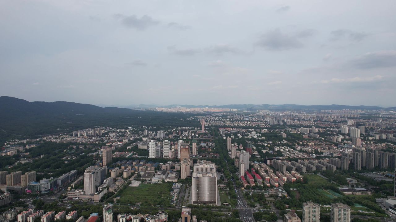 江苏南京城市风光航拍 