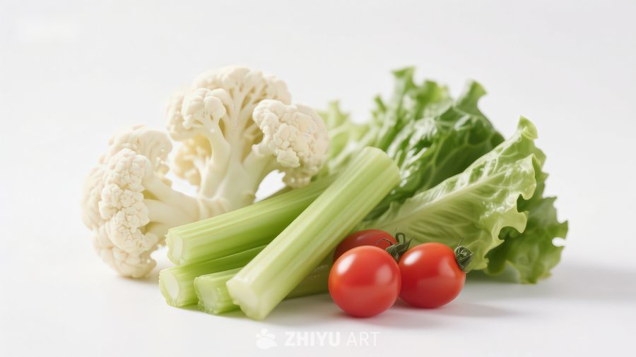 新鲜蔬菜组合特写