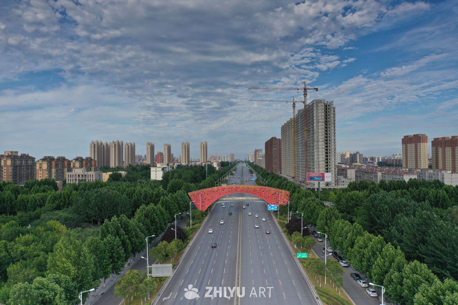 城市道路与高楼