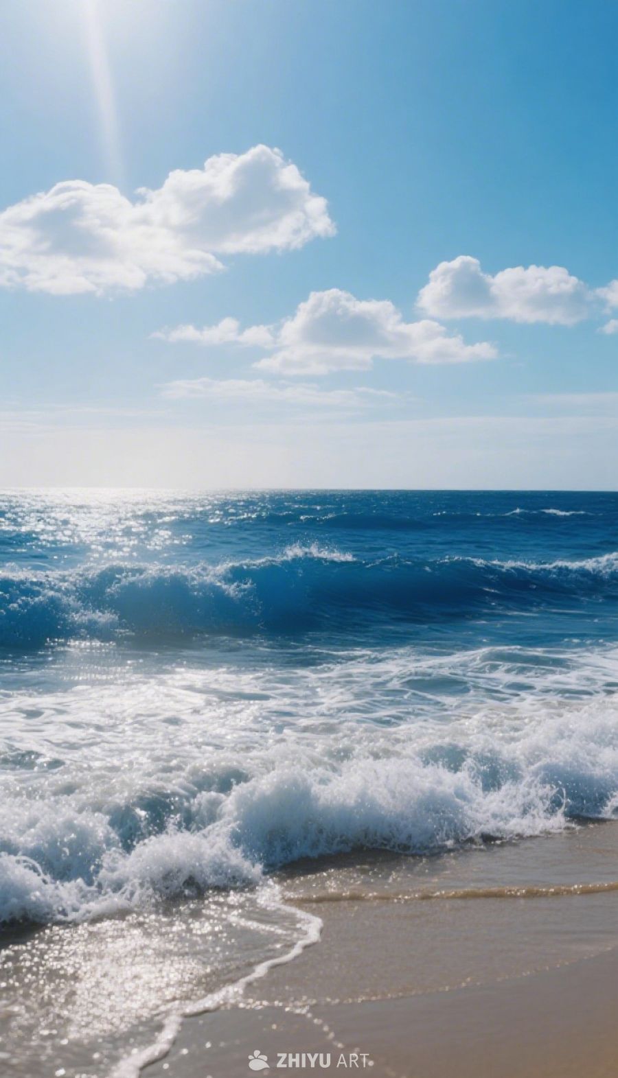 海滨暖阳：沙滩与海浪的乐章 10