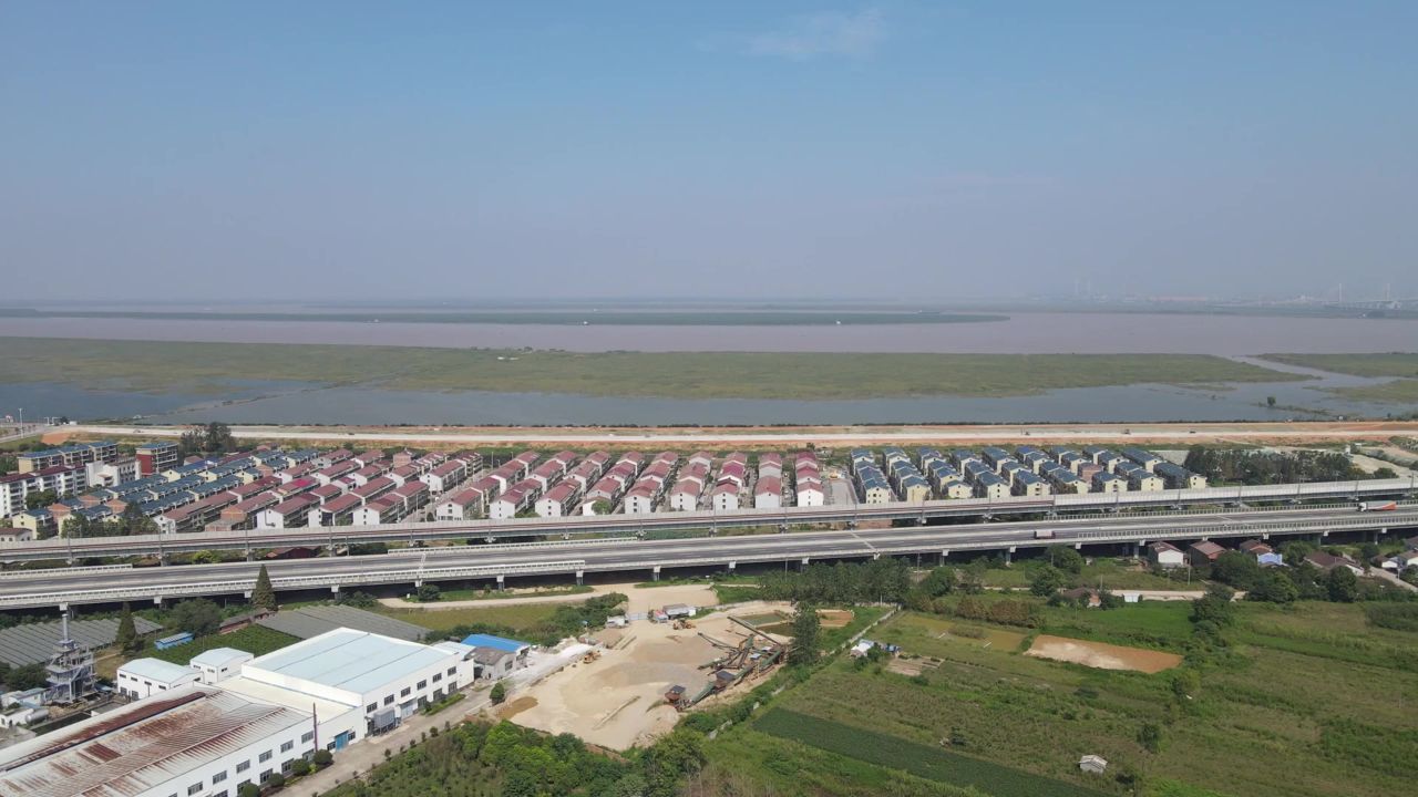 湖南岳阳城市风光航拍 9