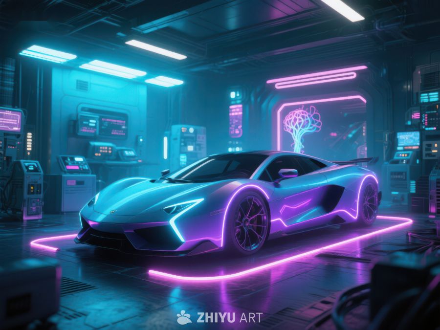 未来科技感汽车展示 352