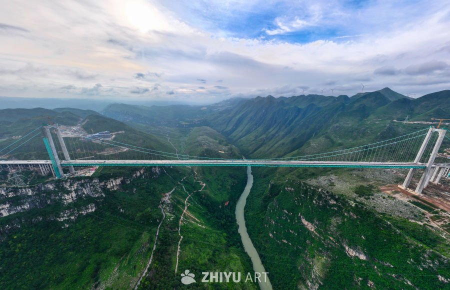 贵州花江峡谷大桥建设 8