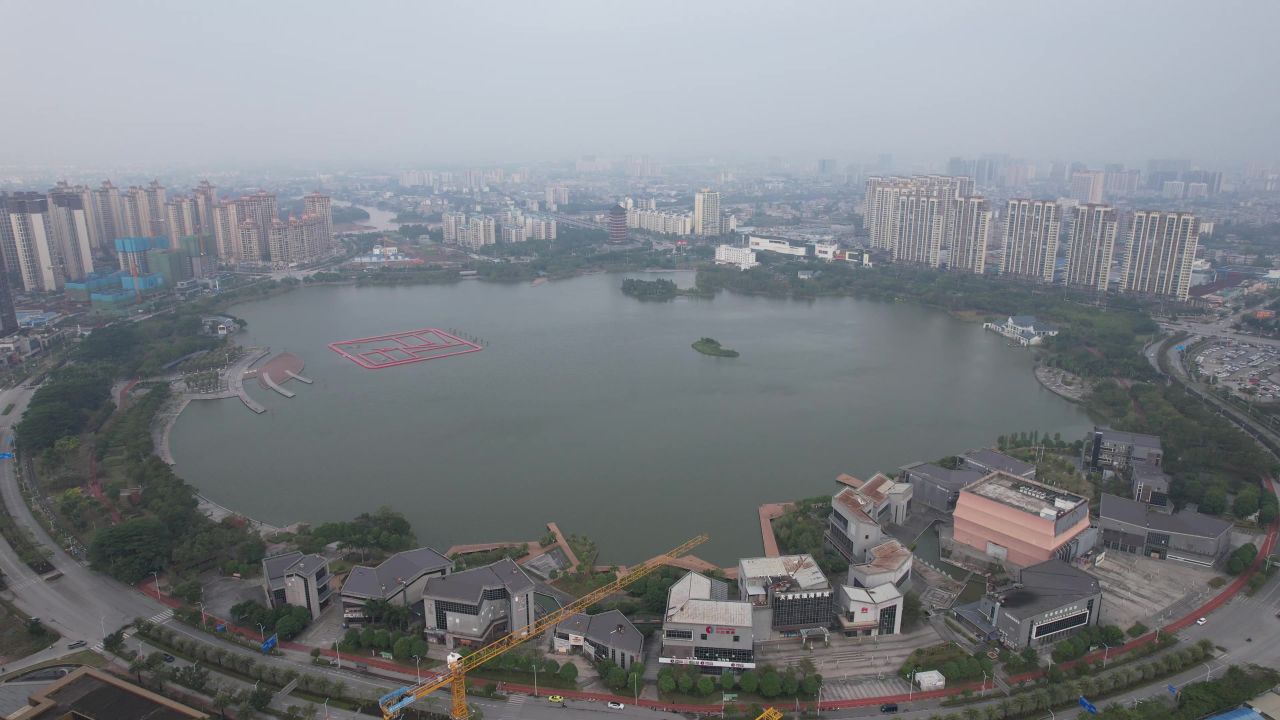 广西钦州白石湖公园航拍