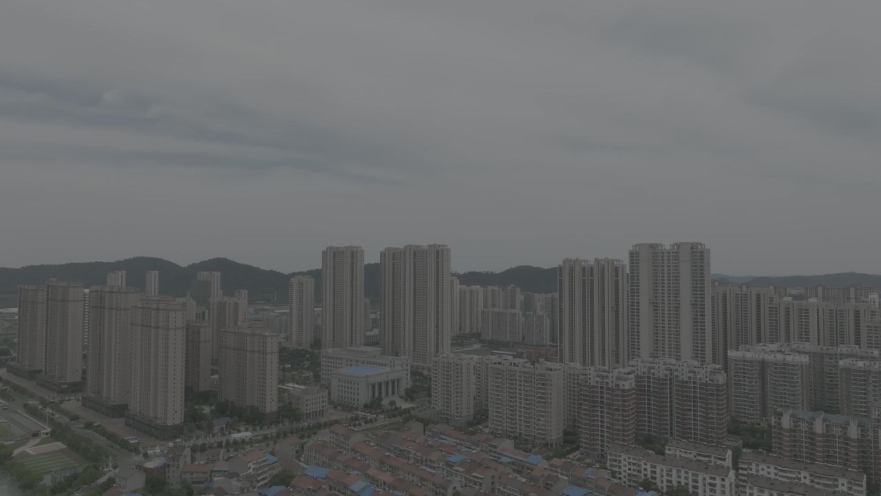 航拍武汉江夏区