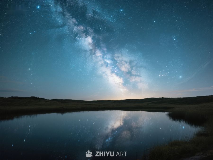 银河映水，夜空静谧 539