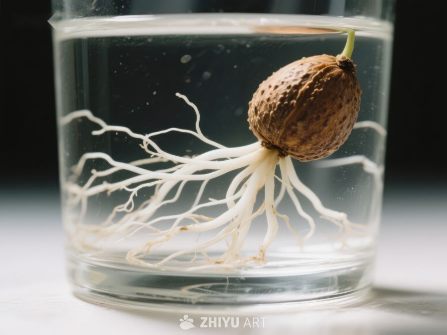 水中萌发的植物根系 588