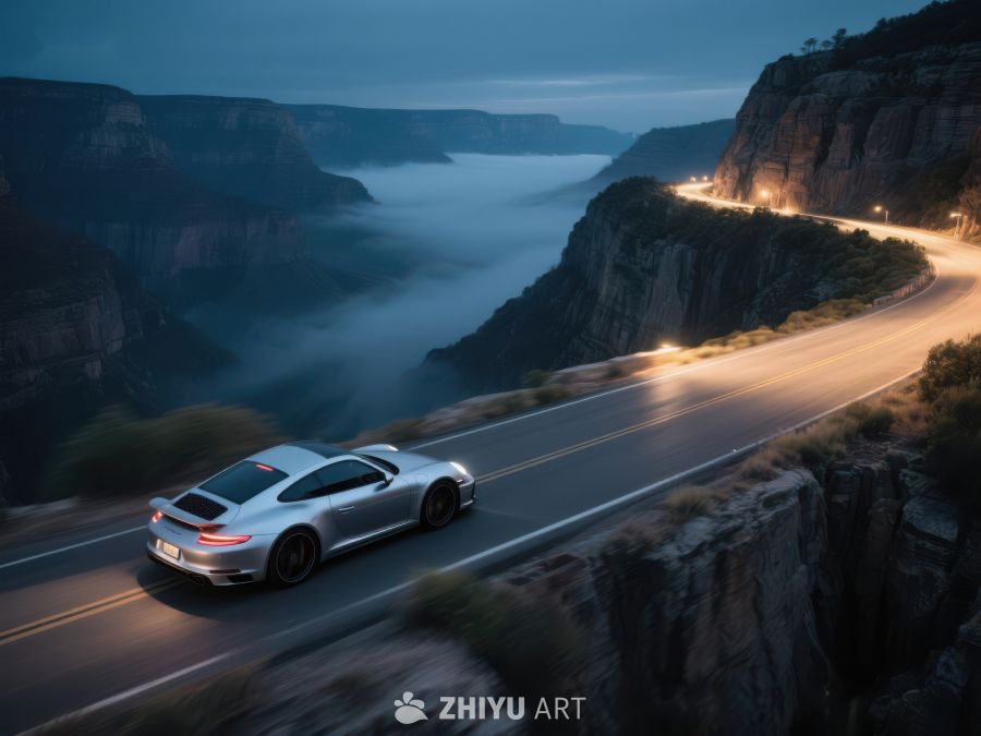 夜幕下的山路疾驰 532