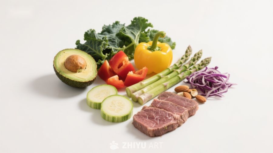 新鲜食材组合摆拍
