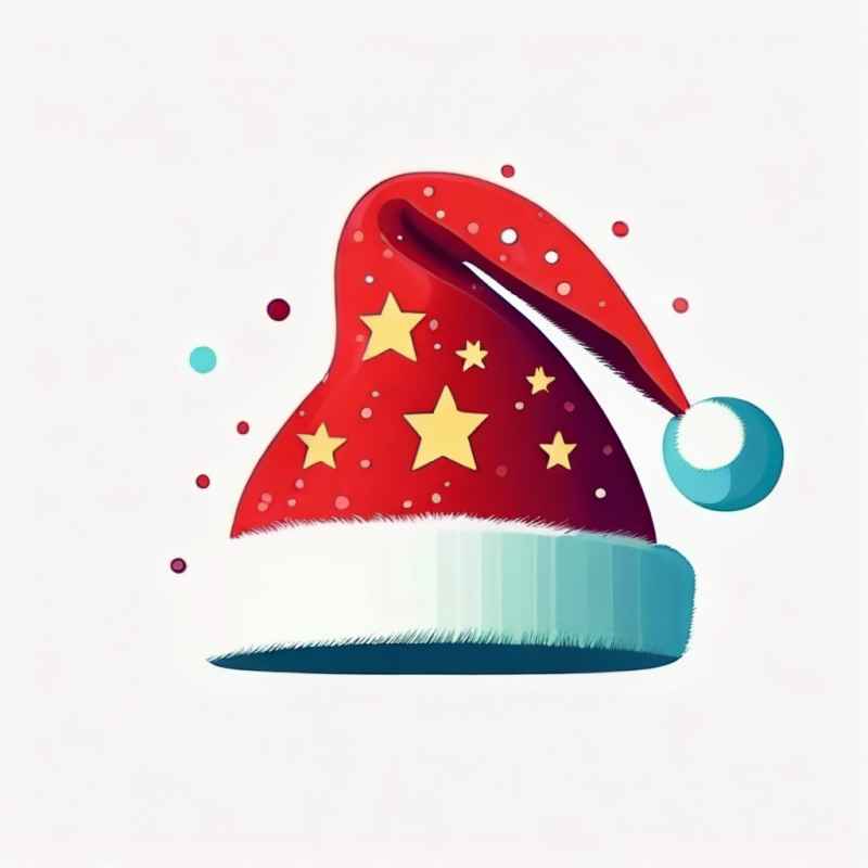 圣诞节帽子元素插画 11