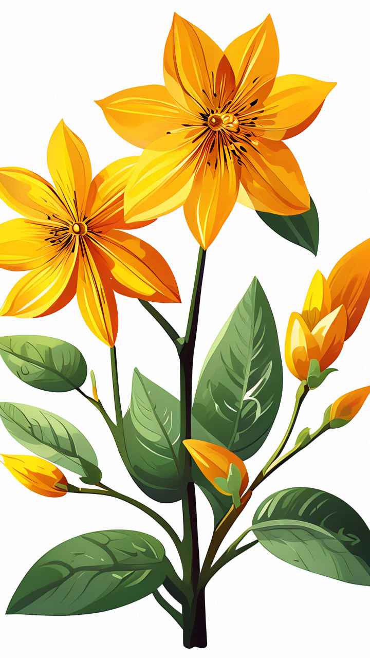 迎春花春季插画 26