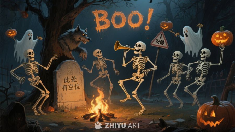 万圣节骷髅狂欢夜