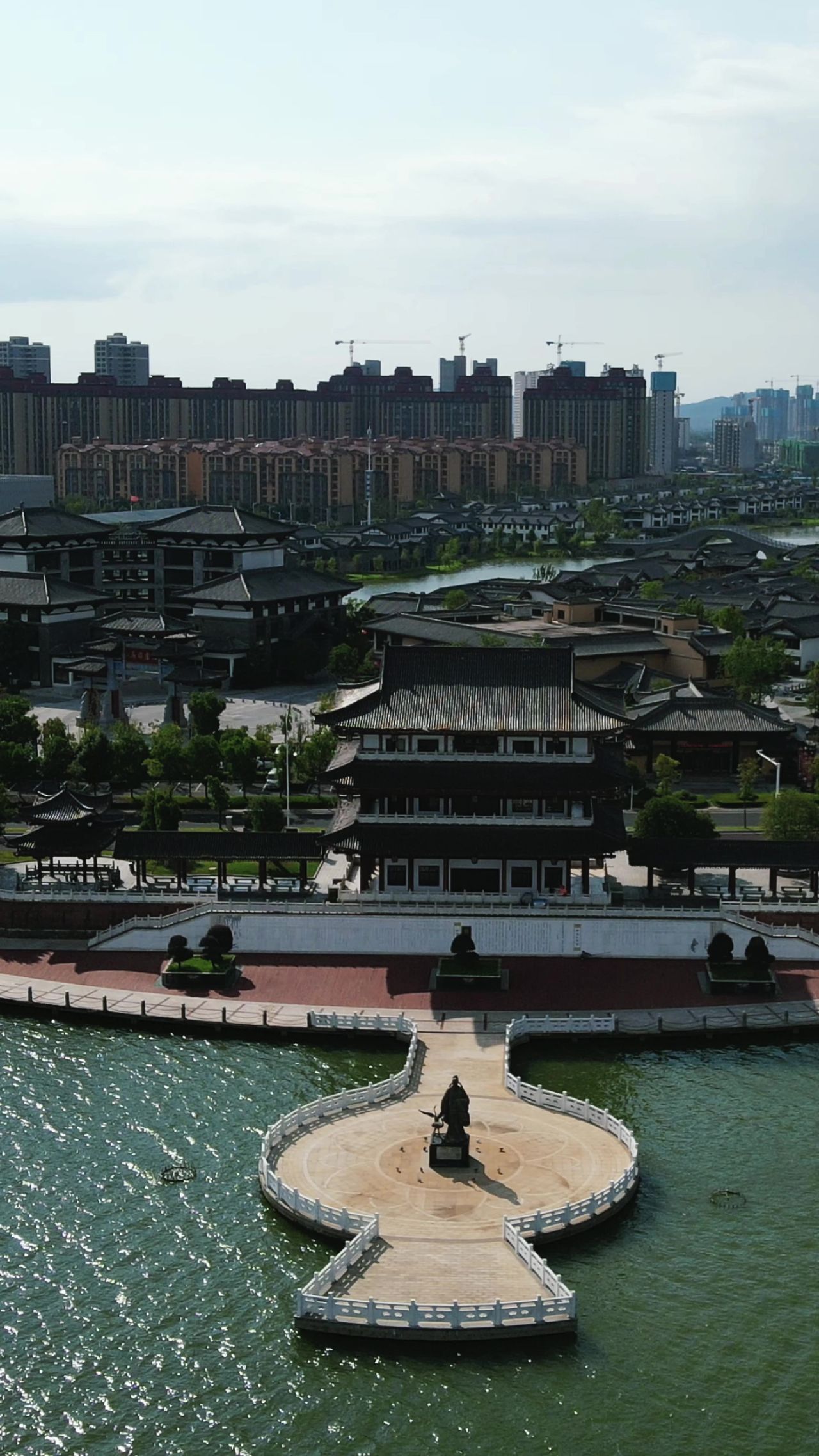  湖南常德司马古镇竖屏航拍
