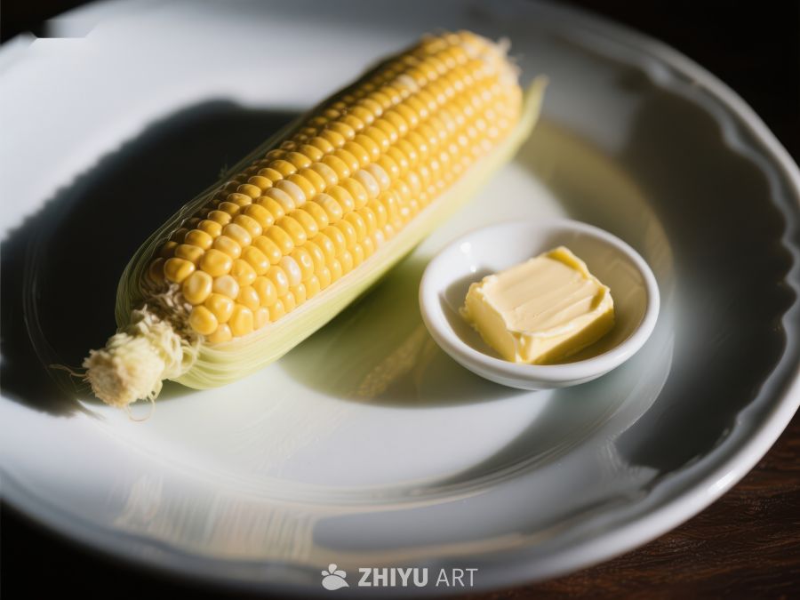 盘中玉米配黄油 295