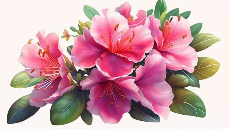 杜鹃花摄影图插画 9