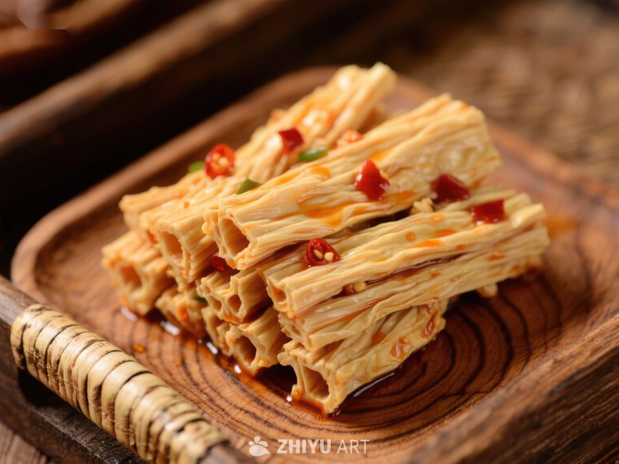 香辣豆皮卷，传统美食诱人 1557