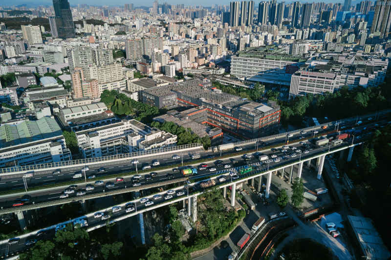 航拍城市建筑
