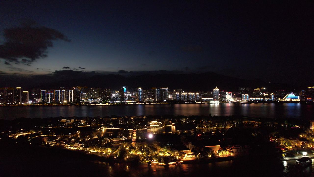 温州城市夜景灯光