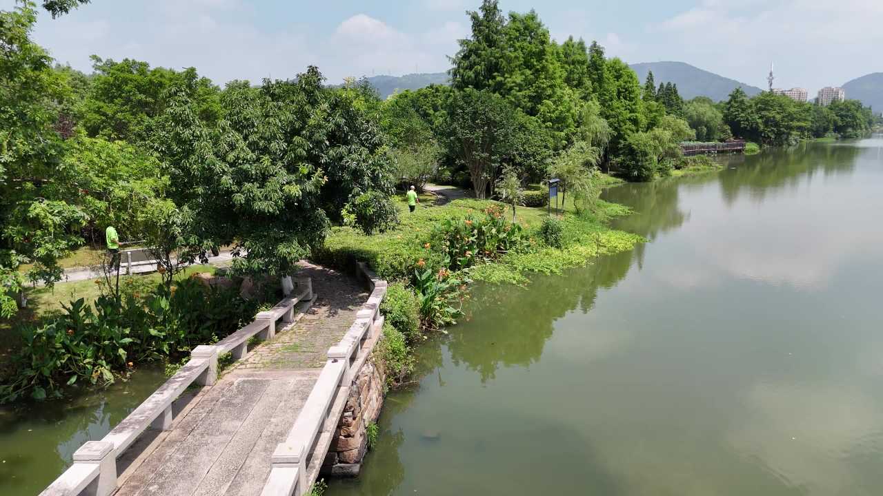 湖畔漫步