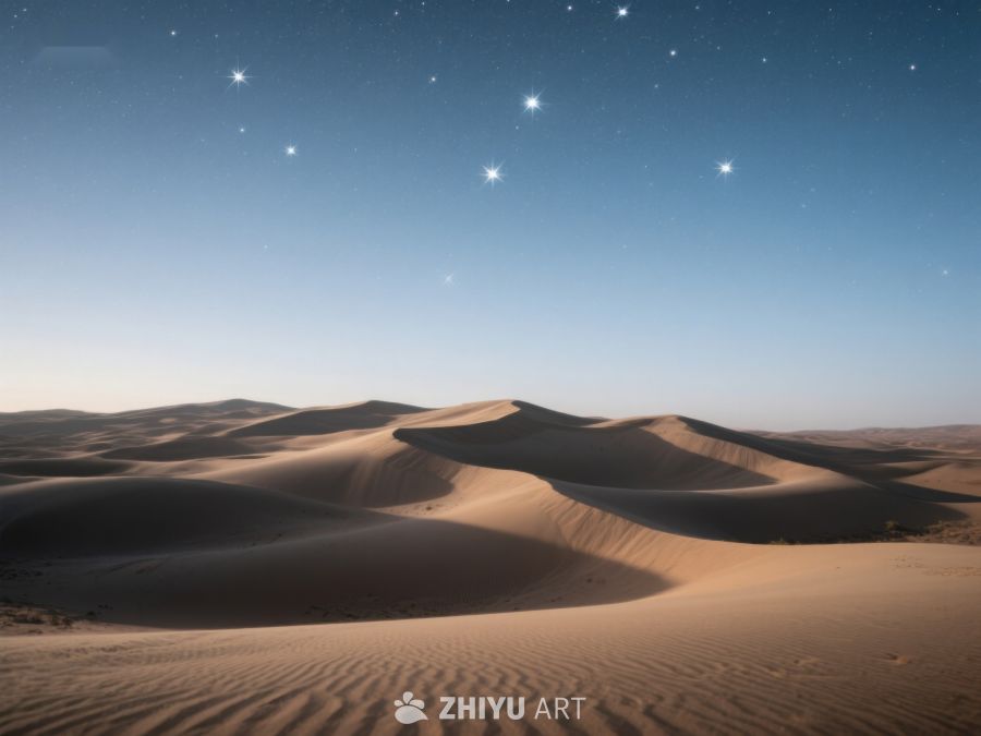 星空下的沙漠沙丘 201