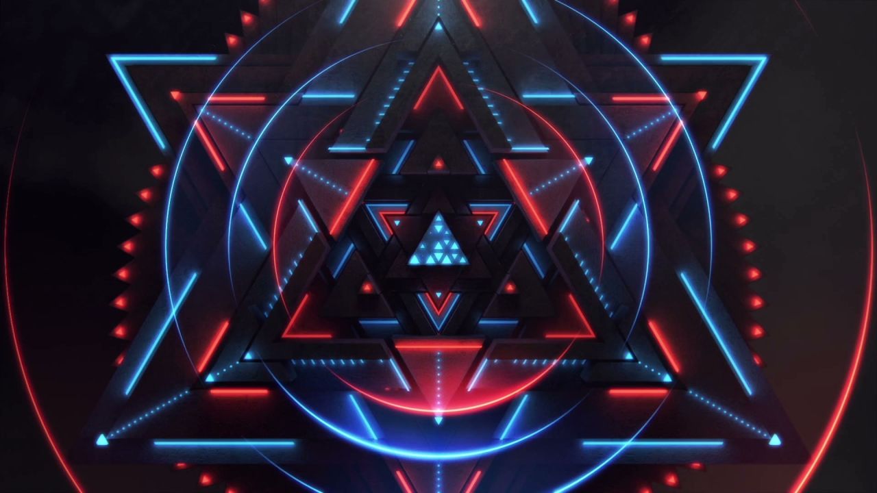 动感酷炫万花筒光电线条穿梭电音 95