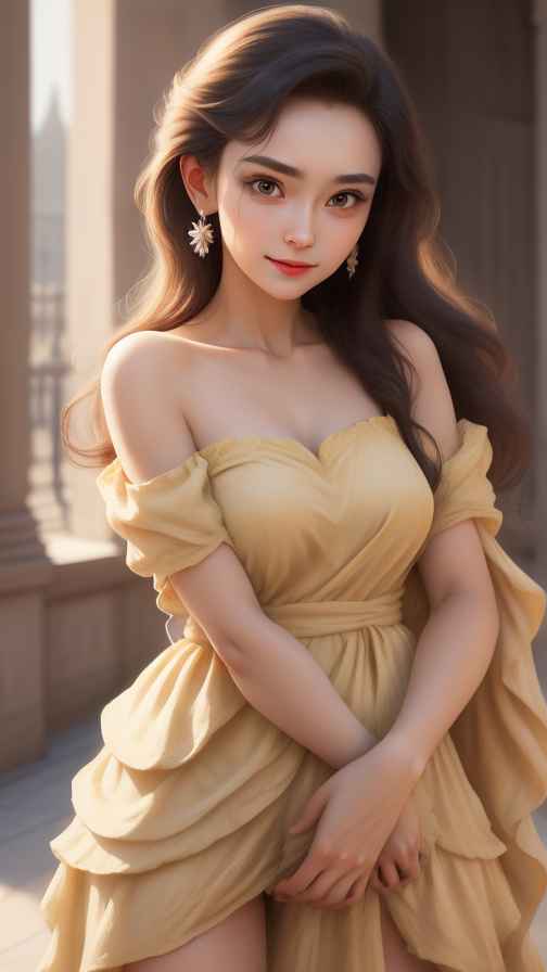 吊带高级美女