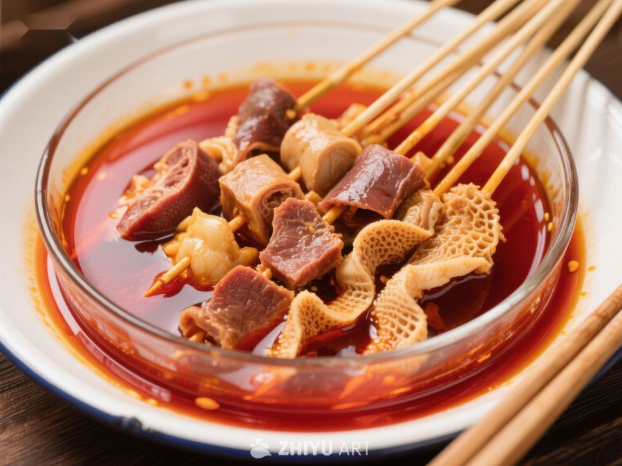 麻辣串串香，红油浸渍的美味 642