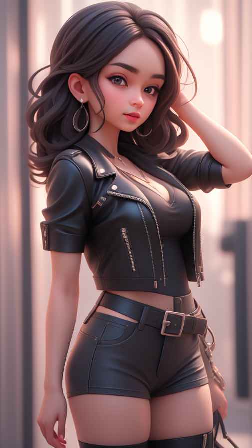 穿牛仔的女孩