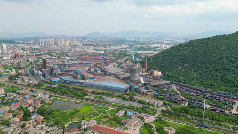 航拍湖北黄石下陆区