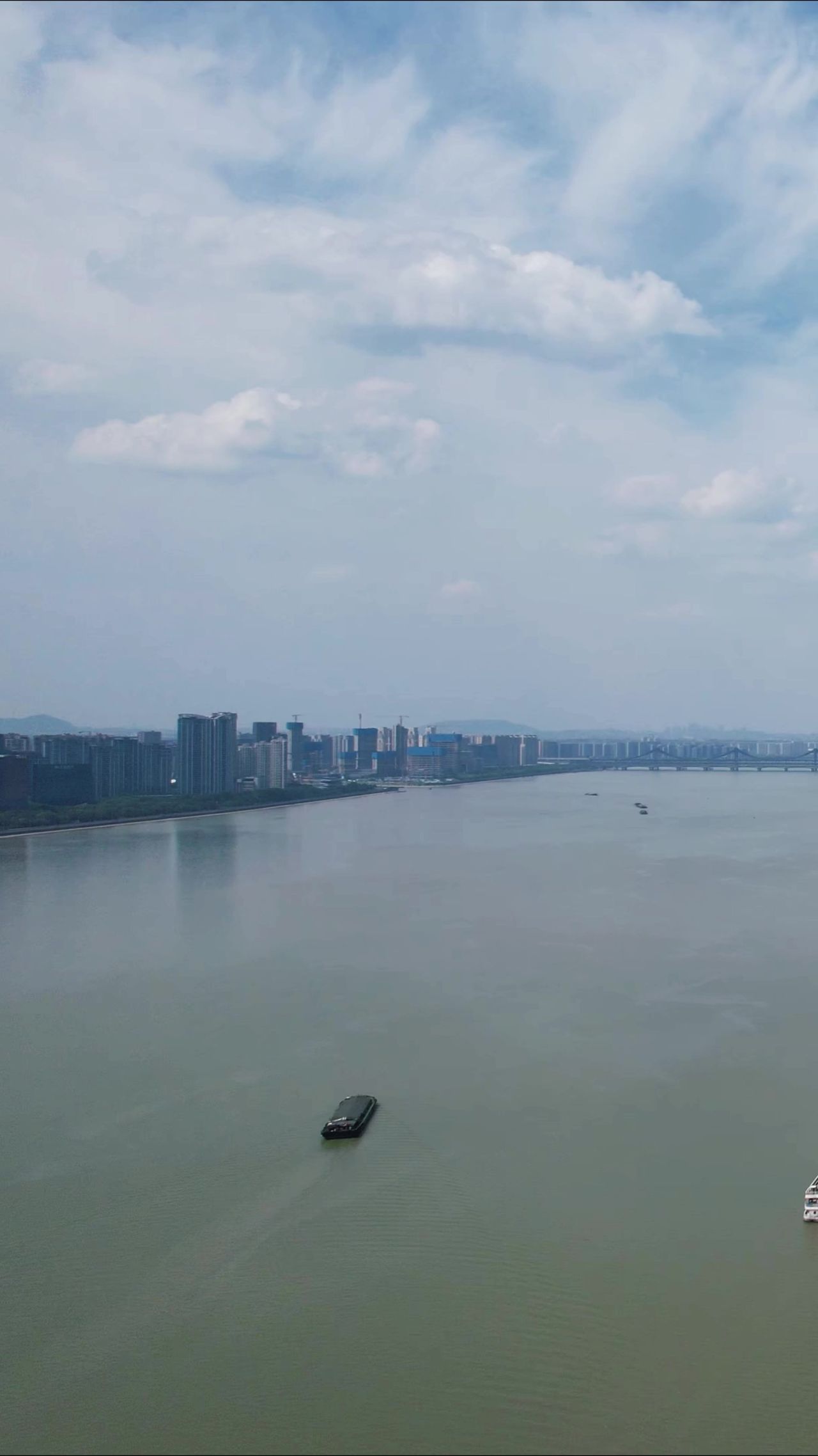 浙江城市风光奥体博览中心竖屏航拍 
