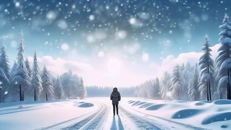 美丽冬季雪景 9