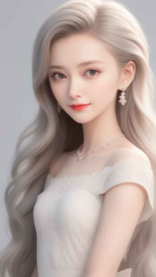 酷酷的白色衣服人像