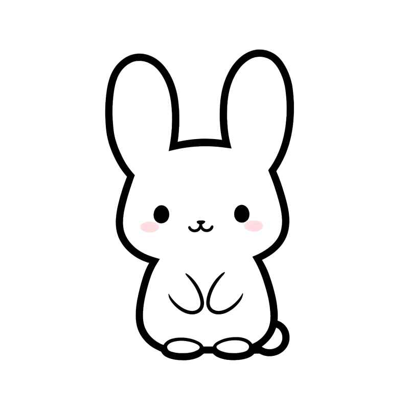 兔子贴纸素材 20