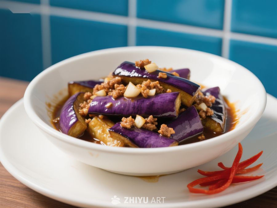美味茄子肉末炖菜 587