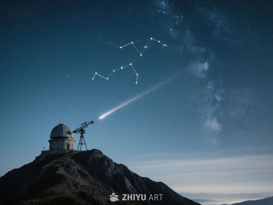 山顶天文台观测星空与流星 117